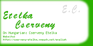 etelka cserveny business card